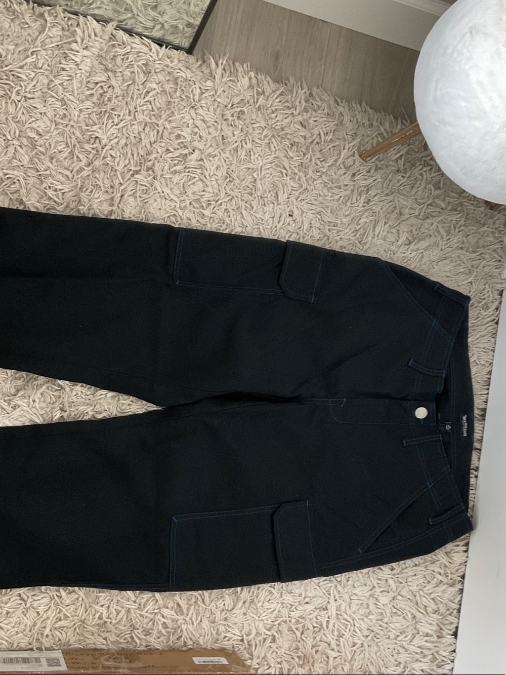 Men's Black Cargo Jeans